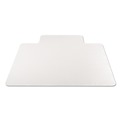 Office Jansan | Deflecto CM11232 45 in. x 53 in. Wide Lipped EconoMat Occasional Use Chair Mat for Low Pile Carpet - Clear image number 2