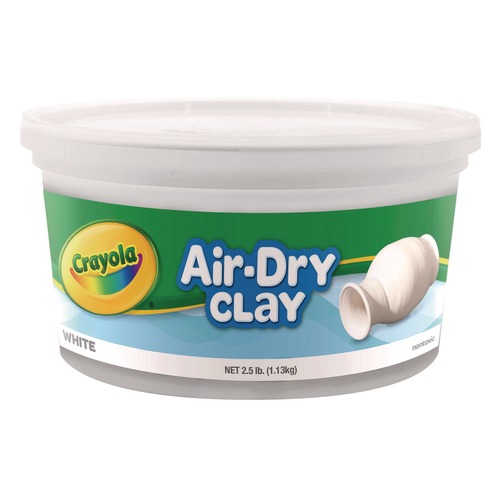 Office & Office Supplies | Crayola 57-5050 2.5 lbs. Air-Dry Clay - White image number 0