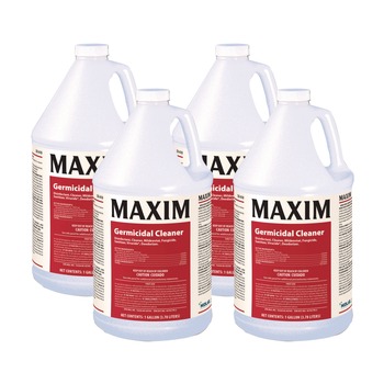 Maxim 1-Gallon Bottle Germicidal Cleaner - Lemon Scent (4/Carton)