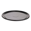 Food Trays, Containers, and Lids | WNA WNA A518PBL 18 in. Diameter Caterline Casuals Thermoformed Plastic Platters - Black (25/Carton) image number 1