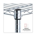 Tool Storage Accessories | Alera ALESW833614SR 36 in. x 14 in. x 36 in. 3-Shelf Residential Wire Shelving - Silver image number 5