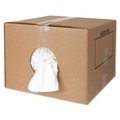 Office Jansan | HOSPECO 455-25 New Bleached T-Shirt Rags - White (1/Carton) image number 1
