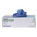 New Year New Savings! Save $25 off $150 | Boardwalk 380SBXA 380 Series 4 mil Thick 9.5 in. Long Powder-Free Disposable General-Purpose Nitrile Gloves - Small, Blue (100/Box) image number 8