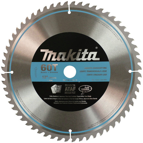Miter Saw Blades | Makita A-93712 12 in. 60-Tooth Smooth Crosscutting Miter Saw Blade image number 0
