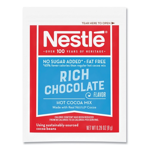 Beverages & Drink Mixes | Nestle 12240821 0.28 oz Hot Cocoa Mix Packet - Rich Chocolate (180/Carton) image number 0