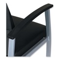 Alera ALEML2419 Silver Base Metalounge Series High-Back Guest Chair - Black image number 4