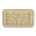 Food Trays, Containers, and Lids | World Centric TR-SC-17S-LFS 4.8 in. x 8.3 in. x 0.7 in. Paper Fiber Trays - Natural (500/Carton) image number 0