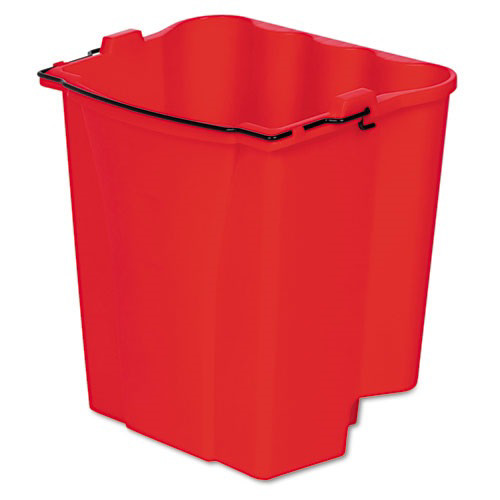 Mop Buckets | Rubbermaid 9C74RED 18 Quart Dirty Water Bucket (Red) image number 0
