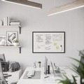 White Boards | U Brands 311U00-01 35 x 23 Magnetic Dry Erase Board with Wood Frame - White Surface/Black Frame image number 7