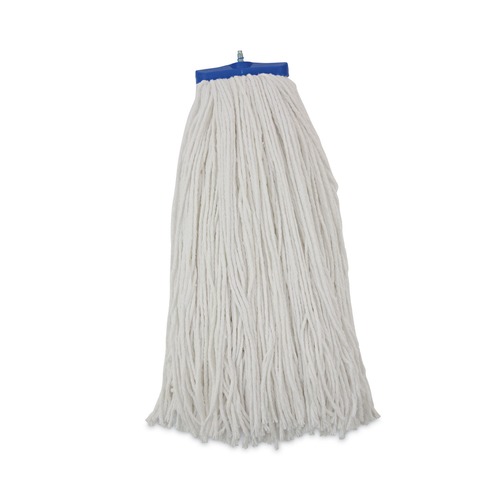 Mops | Boardwalk BWK724REA 24 oz. Cut-End Lie-Flat Rayon Wet Mop Head - White image number 0