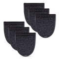 Cleaning & Janitorial Supplies | Boardwalk PSUMP000I006M0021430L1 17.5 in. x 20 in. 2.0 Rubber Urinal Mat - Black (6/Carton) image number 0