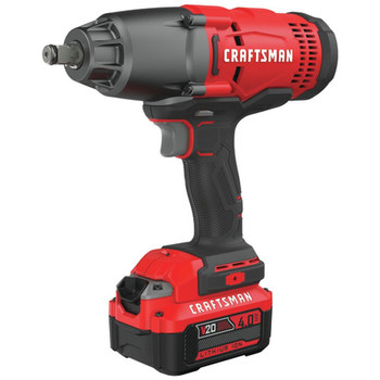 Factory Reconditioned Craftsman 20V Variable Speed Lithium-Ion 1/2 in. Cordless Impact Wrench Kit (4 Ah)