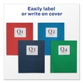 Office Jansan | Avery 47977 0.5 in. Capacity 11 in. x 8.5 in. Prong Fastener Two-Pocket Folder - Green (25/Box) image number 7