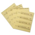 Safety Equipment | Rubbermaid Commercial FG425200YEL 16.5 in. x 20 in. 16 oz. Caution Wet Floor Over-the-Spill Pad (22 Sheets/Pack) image number 1