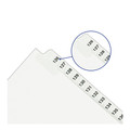 Office Jansan | Avery 11374 11 in. x 8.5 in. 27-Tab A to Z Avery Style Preprinted Legal Exhibit Side Tab Index Dividers - White (1-Set) image number 4
