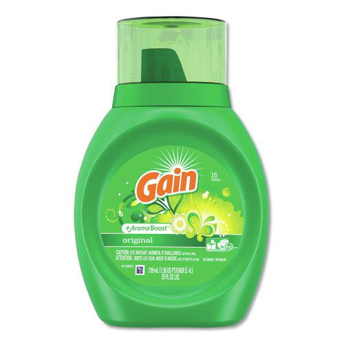 Office Jansan | Gain 12783 25 oz. Bottle Liquid Laundry Detergent - Original Fresh (6/Carton) image number 0
