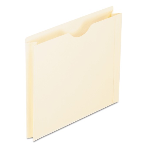 File Jackets & Sleeves | Pendaflex 22200EE 2 in. Expansion 2-Ply Reinforced File Jackets - Letter Size, Manila (50/Box) image number 0