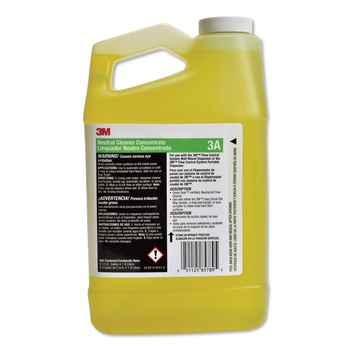 3M Neutral Cleaner Concentrate 3a, Fresh Scent, 0.5 Gal Bottle, 4/carton