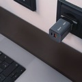 Office Electronics & Batteries | Verbatim 32200 35 Watts 2-Port GaN Wall Charger - Black/Gray image number 4