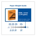 Cleaning & Janitorial Supplies | PrintWorks Professional 00116 8.5 in. x 11 in. 65 lbs. Text Weight Color Cardstock - Orange (1-Ream) image number 2