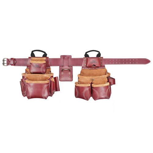  | CLC 21453 18 Pocket - Top of the Line Pro Framer’s Heavy Duty Leather Combo Tool Belt System - Large image number 0