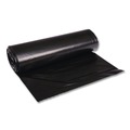 Trash Bags | Boardwalk H5645TKKR01 23 Gallon 0.9 mil 28 in. x 45 in. Perforated Roll Linear Low Density Can Liners - Black (25 Bags/Roll, 8 Rolls/Carton) image number 1
