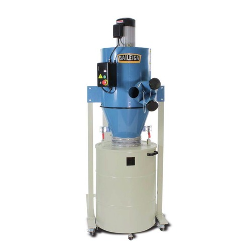 Dust Collectors | Baileigh Industrial BA9-1002687 DC-2100C 220V 3 HP Single Phase Cyclone Dust Collector image number 0