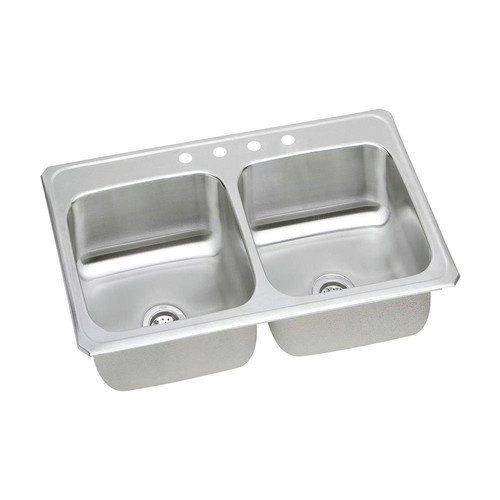 Elkay CR43224 Celebrity Top Mount 43 in. x 22 in. Equal Double Bowl Sink (Stainless Steel) image number 0