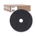 Cleaning & Janitorial Accessories | Boardwalk BWK4020BLA 20 in. Diameter Stripping Floor Pads - Black (5/Carton) image number 1