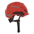 Hard Hats | MSA 10194784 V-Gard H1 Fas-Trac III Pivot Trivent ANSI EN12492 Safety Helmet -  Red image number 3