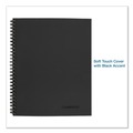 Office Jansan | Cambridge 06064 (80) 11 in. x 8.5 in. Sheets Action Planner Project-Management Format Wirebound Guided Business Notebook - Dark Gray Linen Cover image number 4