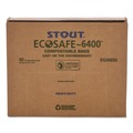 Paper Bags | Stout by Envision E4248E85 Ecosafe-6400 Bags, 48 Gal, 0.85 Mil, 42-in X 48-in, Green, 40/box image number 2