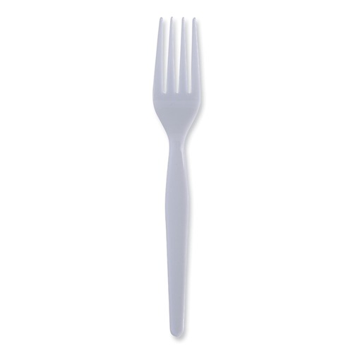  | Boardwalk BWKFORKHW Heavyweight Polystyrene Fork Cutlery - White (1000/Carton) image number 0