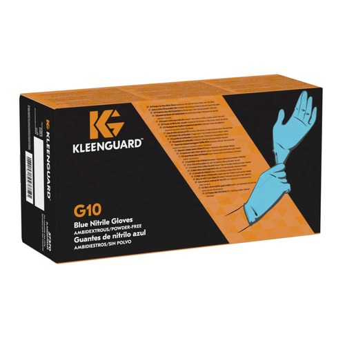 Work Gloves | KleenGuard 57370 KleenGuard G10 Nitrile Ambidextrous Gloves - Blue, X-Small (100/Box) image number 0