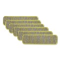 Mops | Rubbermaid Commercial FGQ81000YL00 18 in. Vertical Polyprolene Stripes Microfiber Scrubber Pad - Yellow (6/Carton) image number 0