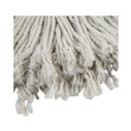 Cleaning & Janitorial Supplies | Boardwalk BWKCM02024S #24 Banded Cotton Mop Heads - White (12/Carton) image number 3