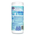 Hand Wipes | Clorox 01593 7 in. x 8 in. 1-Ply Disinfecting Wipes - Fresh Scent, White (35/Canister) image number 3