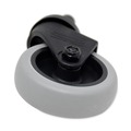 Office Jansan | Rubbermaid Commercial FG7570L20000 3 in. Soft Rubber Wheel Grip Ring Stem Replacement Bayonet-Stem Swivel Casters - Black image number 3