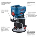New Year New Savings! Save $25 off $150 | Bosch GKF18V-25N 18V Brushless Lithium-Ion Cordless Colt Palm Router (Tool Only) image number 7