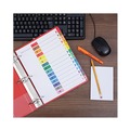 Office Jansan | Universal UNV24808 11 in. x 8.5 in. 15-Tab Deluxe Table of Contents Dividers for Printers - White (6/Pack) image number 6