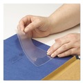 Office Jansan | Smead 68153 5.31 in. x 33.63 in. Self-Adhesive Top Load Poly Pockets - Clear (100/Box) image number 1