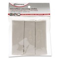  | Innovera IVR51506 Microfiber 6 in. x 7 in. Cleaning Cloths - Gray (3/Pack) image number 2