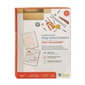 Office Jansan | C-Line 80912 9 in. x 11 in. Top Load Vinyl Shop Ticket Holders with 50-Sheet Capacity - Clear (50/Box) image number 4