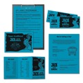 Office Jansan | Astrobrights 22661 8.5 in. x 11 in. 24 lbs. Bond Weight Color Paper - Celestial Blue (500/Ream) image number 3