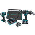 Combo Kits | Makita GT200D 40V max XGT Brushless Lithium-Ion 1/2 in. Cordless Hammer Drill Driver/ 4-Speed Impact Driver Combo Kit (2.5 Ah) image number 0