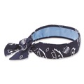 Cooling Gear | Ergodyne 12564 Chill-Its 6700CT One Size Fits Most Cooling Bandana PVA Tie Headband - Navy Western image number 0