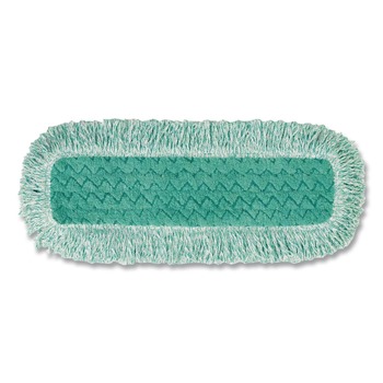 Rubbermaid Commercial 18 in. Microfiber Dust Pad with Fringe - Green