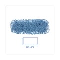  | Boardwalk BWK1124 24 in. x 5 in. Cotton/Synthetic Fiber Looped-End Mop Head - Blue image number 2