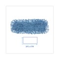 Office Jansan | Boardwalk BWK1124 24 in. x 5 in. Cotton/Synthetic Fiber Looped-End Mop Head - Blue image number 2
