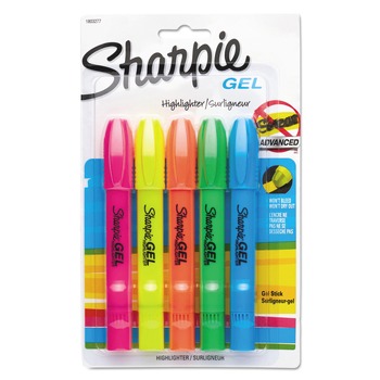 Sharpie Bullet Tip Gel Highlighters - Assorted Ink/Barrel Colors (1-Set)